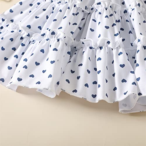 Baby Girls Summer Dress And Short Sleeve Cardigan Sets Puff-Sleeve Denim Crop Top And Cami Dress & Headband Set 9-12 Months #TOP6