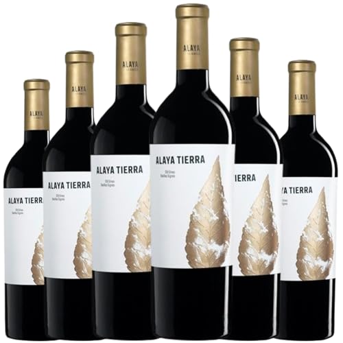 Alaya Tierra Vino Tinto con Crianza de 15 Meses en Roble Francés y Americano, elaborado en España con Garnacha Tintorera para una experiencia intensa y compleja.| 6 botellas
