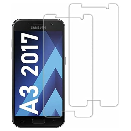 [2 Stück] Panzer Schutz Glas kompatibel mit Samsung Galaxy A3 2017 Bildschirm schutz Schutzglas Echt Hartglas Screen Protector 9H Tempered Glass