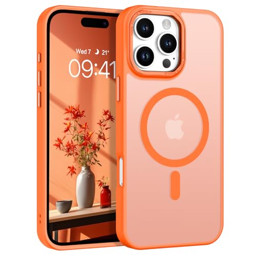 YINLAI für iPhone 15 Pro Max Hülle Kompatibel mit MagSafe,Handyhülle Magnetische Translucent Matte Stoßfest Kratzfest Rü...