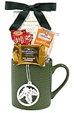 LA Signature Holiday Hot Chocolate Mug Chocolate Gift Set -2025 Christmas & New Years Holiday Season (Green)