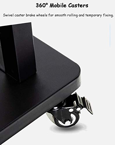 Soporte móvil universal para TV con ruedas y almacenamiento miniatura 3