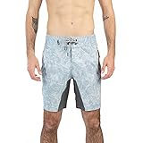 Spyder Men's Standard 9' Textured Digital Hybrid Board Short, White, X-Large