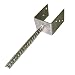 Produktbild U-Pfostenträger 101 mm für Pfosten 10x10 cm mit Steindolle/Betonanker von Gartenpirat®