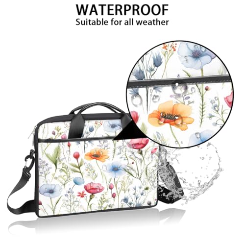Bolsa para Laptop Acuarela Floral 15 Pulgadas miniatura 3