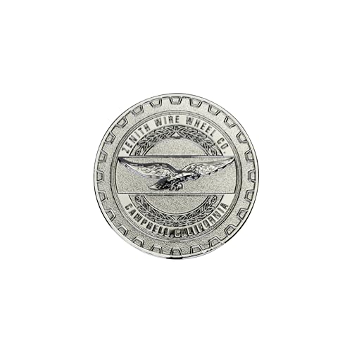 Image of Zenith Chrome 3D Metal Wheel Chip Emblem (Single) | Triple Chrome Plated Solid Metal Wheel Chip Emblem, 2.25 inch | Designed for Lowriders with Cut or Recessed Knock Off Spinner Caps