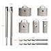 YOSIGHT 9Pcs Masonry Concrete Hole Saw Kit (30 40 65 80 100 mm)