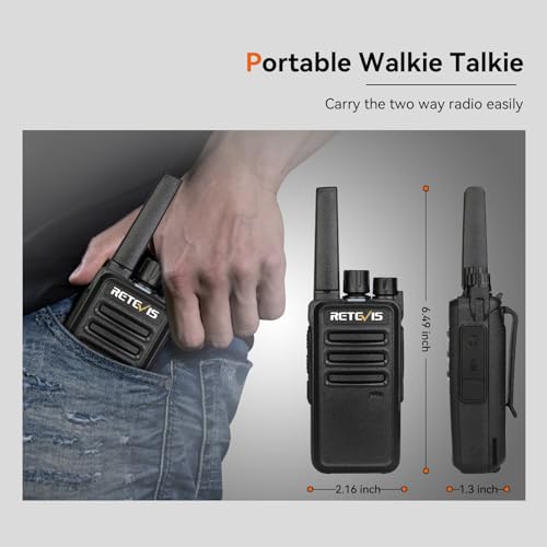 Image of Retevis RT68 Walkie Talkies Long Range Rechargeable (10 Pack) with Charger