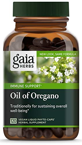 Gaia Herbs Oil of Oregano, Vegan Liquid Capsules, 120 Count - Immune and Intestinal Support for Healthy Digestive Flora