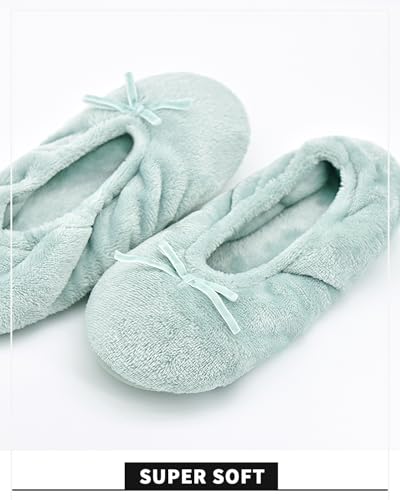 Image of Panda Bros Women's Ballerina Slipper Socks - One Pair Anti-Skid Comfy Warm Ballet Style House Slippers for Indoor Home, Winter, Wedding, and Birthday Gifts for Women