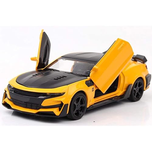 Image of Alloy Metal Diecast Car 1:32 Scale Die-Cast Chevy Camaro with Openable Doors and Pull Back Action, Lights & Music