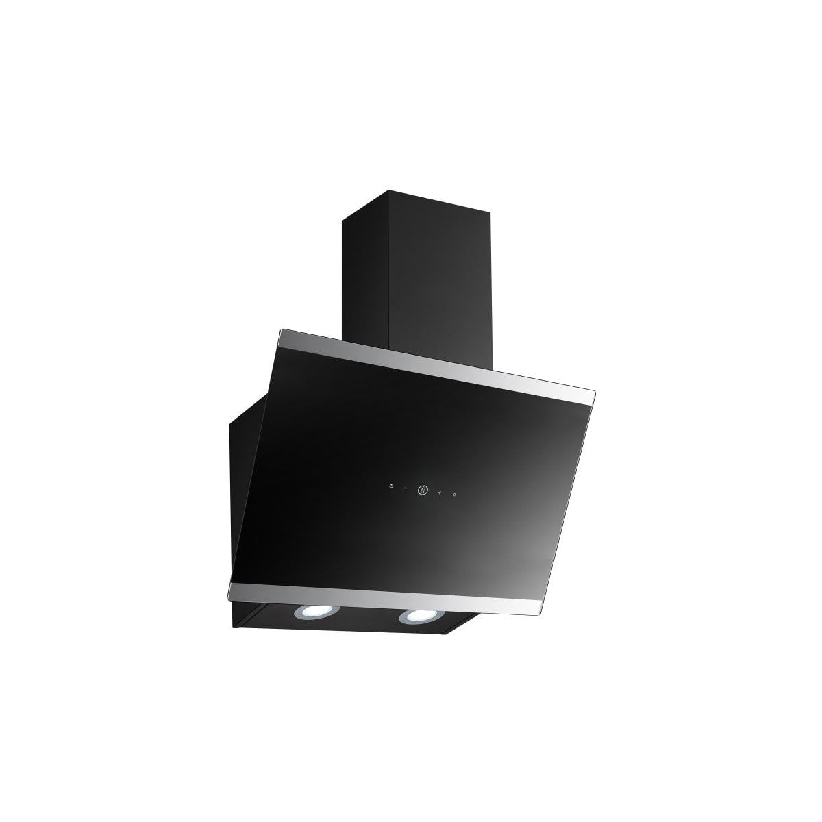 PKM S33-60A+BTH Dunstabzugshaube | Schräghaube | 60cm | Abluft | Umluft | Display & Touch Control | LED-Beleuchtung