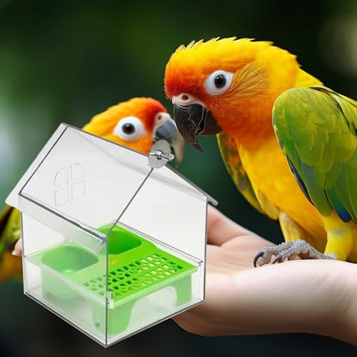 Mangeoire transparente pour oiseaux de balcon résistante aux intempéries - 4