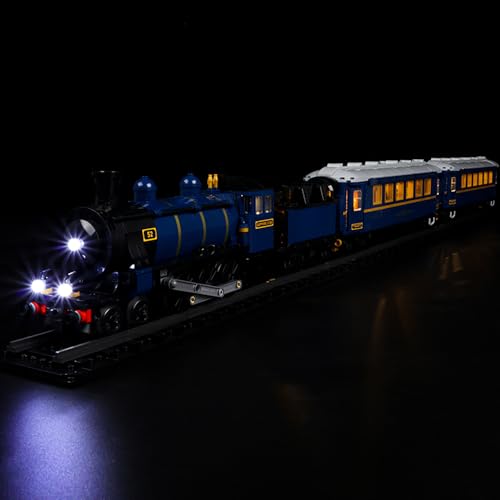 Kyglaring LED Light Kit for Lego Train Sets Building Blocks Orient Express Train Lighting Set Compatible with Lego 21344