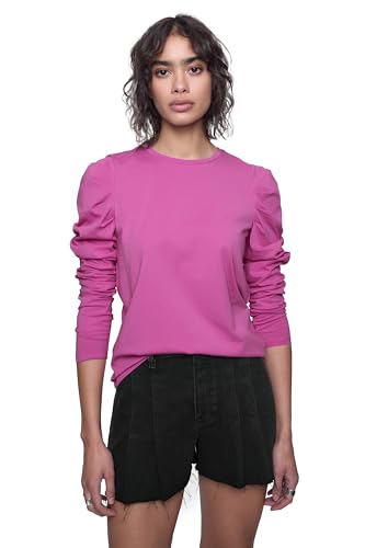 T-shirt Rebecca Minkoff Janine femme noir à manches longues élégant chic
