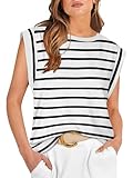 🌈【Einfache Kombination】: Als tägliches Damenoberteil kann das Sommer-T-Shirt perfekt mit Shorts, Kleidern, Jeans, Leggings usw. kombiniert werden, genau der Look, den modische Damen lieben!