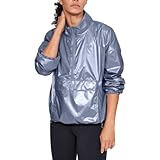 Under Armour Women's UA Metallic Woven Anorak MD Blue