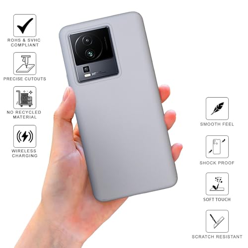 Image of SPRIG Compatible with iQOO Neo 7 5G Premium SilkTone Back Cover Drop Tested Shock Proof Mobile Case for Men, Women, Boys and Girls with Camera Protection (White)