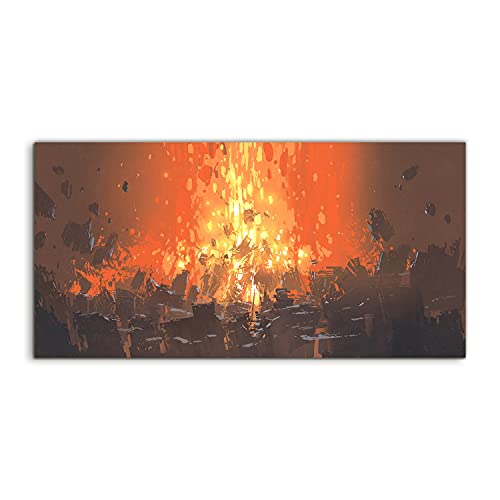 Tableau acrylique 120x60cm pour dynamiser les murs blancs d'un salon ou chambre