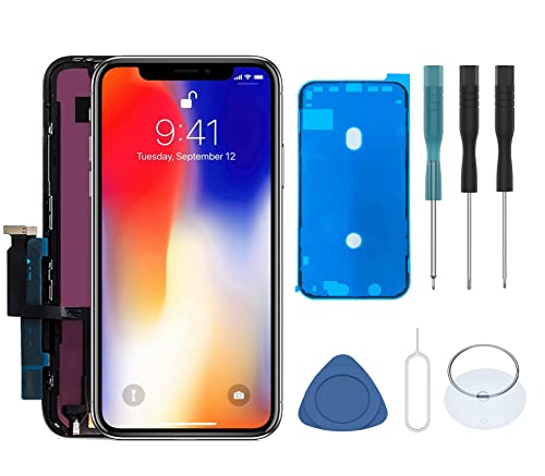 Ecrã LCD de substituição para iPhone 6 Plus de 5,5 polegadas com kit de ferramentas e instruções (modelo: A1522, A1524, A1593), branco