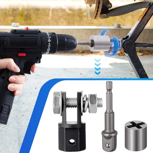Adaptateur cric ciseaux robuste pour levage rapide à la perceuse manuelle