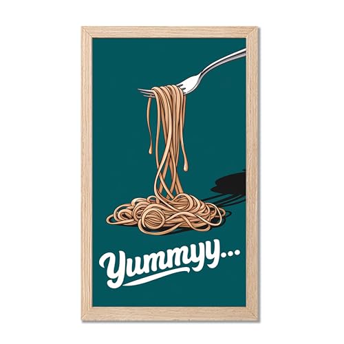 Image of NoWorries Wall art framed painting food posters for cafe decor (Synthetic wood frame) inch300 GSM premium art HD prints inch Wall painting for Home & Kitchen Decor (Pattern illustration)( Set of 1, Framed Painting) (NATURAL, ART-7, 10X19INCHES)