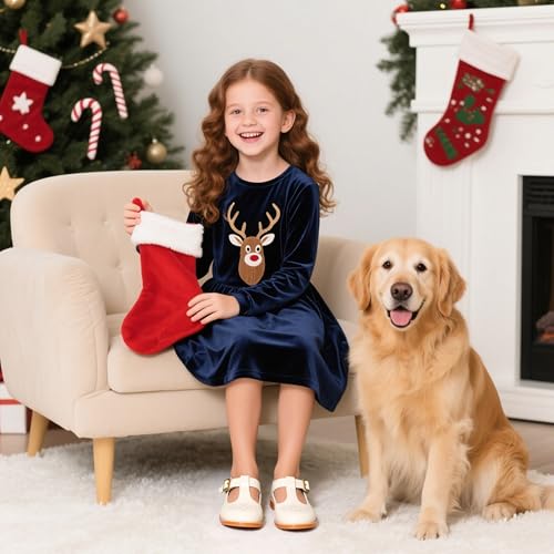 Image of Kiderence Toddler Girl Mary Jane School Uniform Dress Shoes Oxford Flats | Wide Toe Box Great Comfort for Student Shoe and Flower Girl Shoe for Wedding, Parties, Church