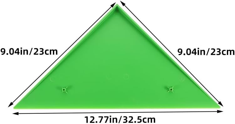 LIOOBO 10pcs Foosball Table Corner Protector Green Triangle Edge Guard HIPS Anti-Collision Bumper Replacement Parts for Foosball Game Tables