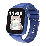 Orologio Smartwatch per Bambini GPS 4G, Smartwatch Bambino Bambina Blu lago
