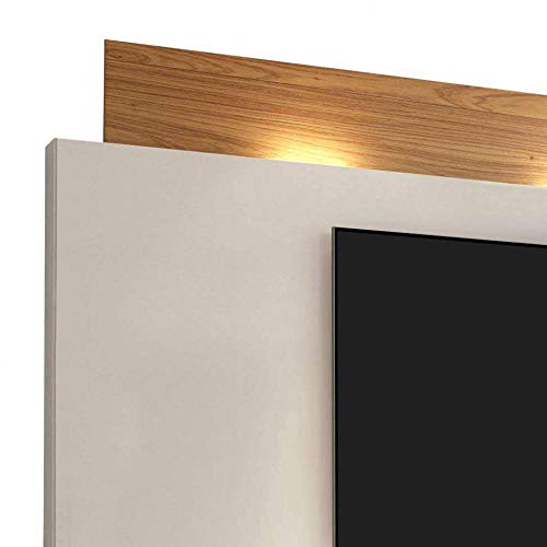 Rack com Painel para Tv 58 Polegadas com Led 220 cm Off White e Freijo