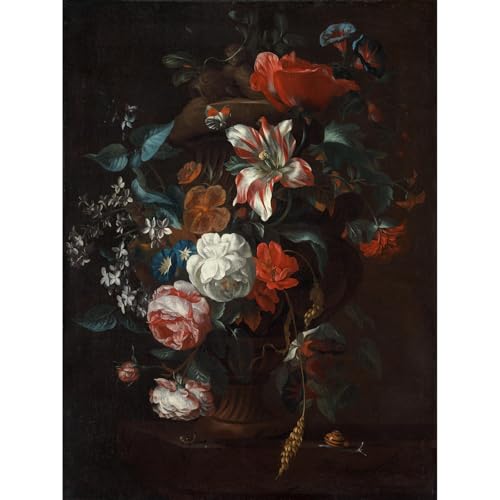 Fleurs dans un vase impression giclée l'esprit d'un chef-d'oeuvre dans votre maison