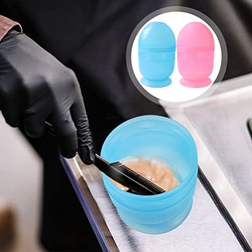 FRCOLOR 2pcs tingimento de cabelo Shaker Bowls Salão Mistura de copos de cabelo tigelas de cabelo es