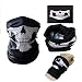 Produktbild 2x Premium Multifunktionstuch Totenkopf | Sturmmaske | Bandana | Schlauchtuch | Halstuch mit Skelettmasken für Motorrad Fahrrad Ski Paintball Gamer Karneval Kostüm Skull Maske