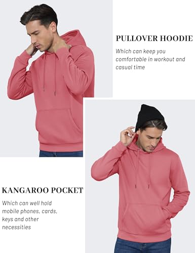 TACVASEN Men's Athletic Hoodies Fleece Lined Sweatshirt Pullover Soft Casual Hooded Sweatshirt with Pocket4