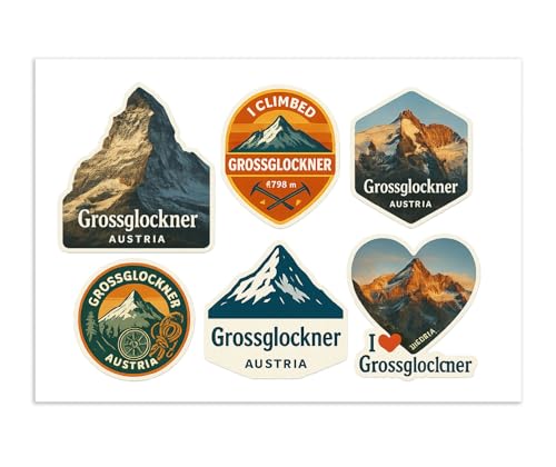 Grossglockner Summit Vinyl Sticker Sheet