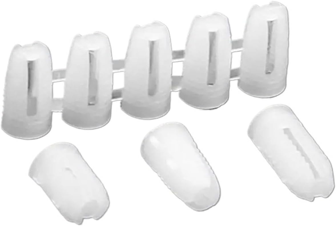 Hinge Expansion Plug 100pcs M4 Ribbed Plastic Anchor Wall Expansion Pipe Tube Wall Plugs for Furniture Repair(SIze1)
