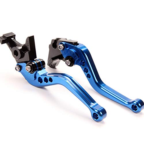 Rawsomes Adjustable Brake Clutch Levers Compatible with Yamaha YFM 660 Raptor 2001-2006, YFM 700 Raptor 2000-2006, YFZ 450 S/T/V 2003-2006, YFM 350 Raptor 2006-2013,Banshee YFZ350 1995-2008 Blue - Thumbnail 2