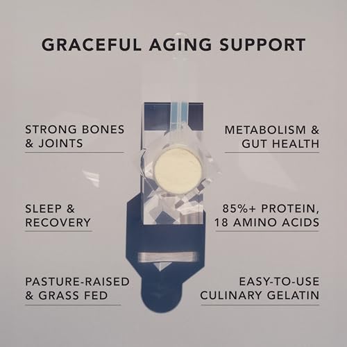 AMANDEAN Premium Gelatin Powder XL. Grass-Fed Beef Collagen Protein Supplement. Unflavored. Healthy Skin, Hair, Nails, & Gut. Paleo Friendly Cooking and Baking. 18 Amino Acids. Non-GMO.