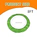 Green Trampoline Replacement Mat, Trampoline Replacement Pad Edge Protection Fits 6F 8FT 10FT, Round Spring Cover, UV-Resistant, Tear-Resistant Edge Protection (8ft)