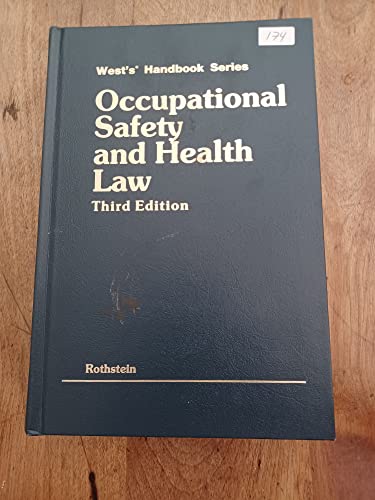 Occupational Safety and Health Law: West's Hand... 0314766693 Book Cover