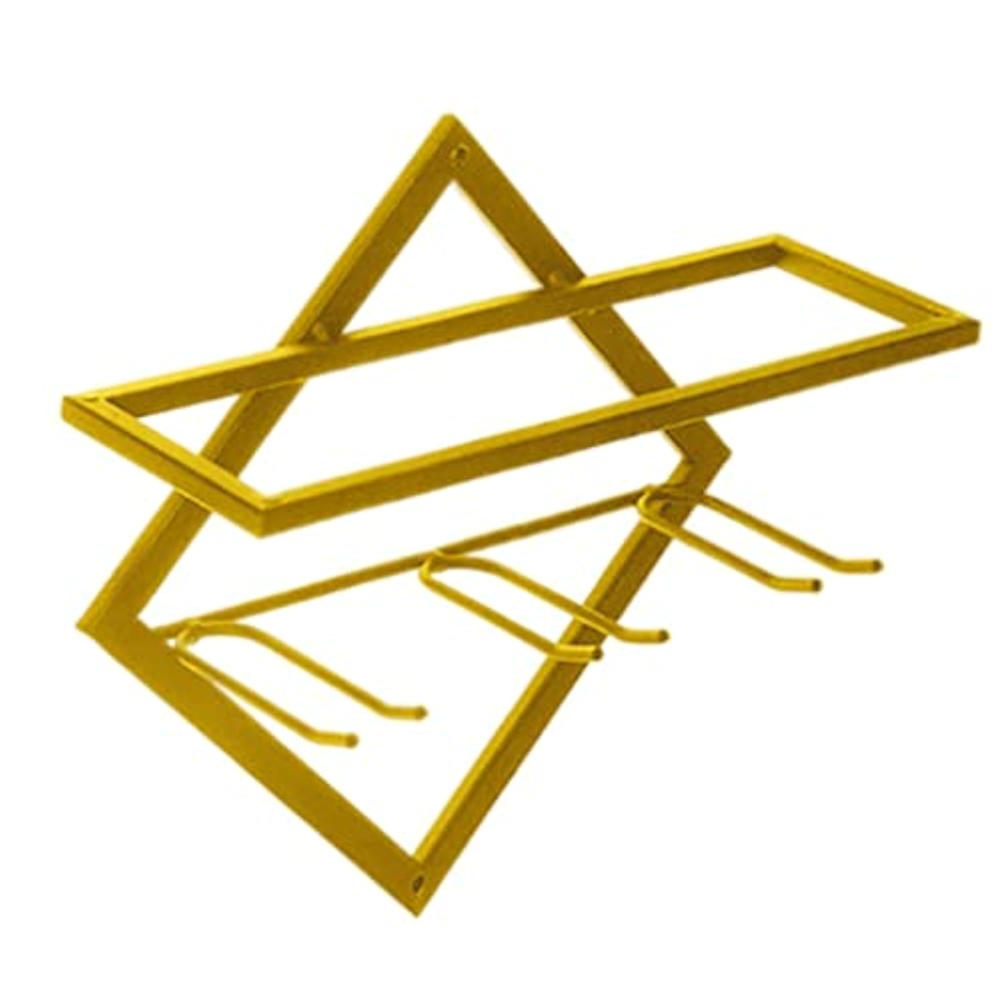2X Steel Wall Mount Wine Rack for Kitchen Storage