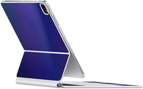 Vista 17 de SopiGuard Skin for 2021 Magic Keyboard Case 12.9 - Adhesivo de vinilo de precisión de borde a borde superior, teclado y panel trasero (gris carbono)