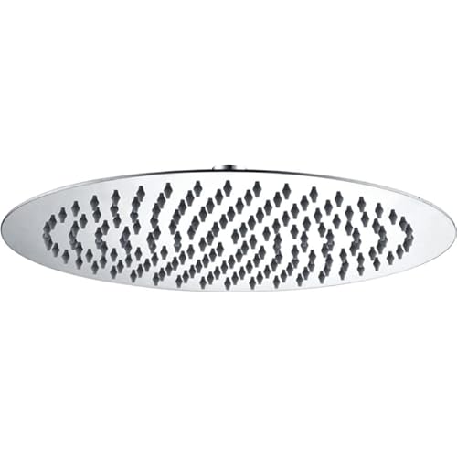 IMEX - Rociador para ducha redondo acero inoxidable S316 - Apto para exterior/interior - alcachofa para ducha extraplano Ø 20 cm - RDN001/AC