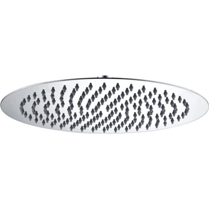 IMEX - Rociador para ducha redondo acero inoxidable S316 - Apto para exterior/interior - alcachofa para ducha extraplano Ø 30 cm- RDN003/AC
