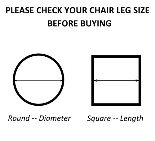 Jocon Sf14 Chair Leg Wood Floor Protectors With Felt Furniture Pads, Chair Glides Feet Silicone Caps, 16 Pack Fit Round Leg 1/2" To 5/8" Inch (12-16Mm) #TOP3