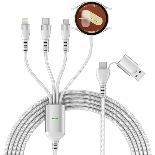 Cargador para Samsung Galaxy Watch 6 5 4 cable múltiple USB C S23 3m