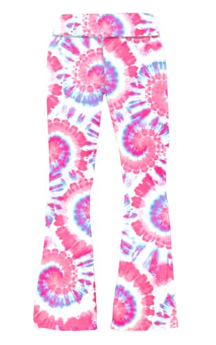 Image of Deerose Girls Halloween Hippie Bell Bottom Pants High Waist Flare Pants 5-14 Years