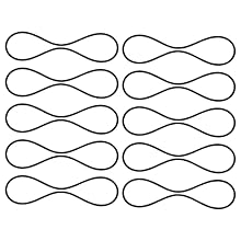 Product Includes: You will receive 10pcs black rubber rings, enough amount to meet your daily and replacement use, you can also share with friends and family. Product Size: Our microphone rubber ring measures 11.8cm/4.6inch for inner diameter, 3mm/0....