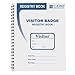 C-Line Visitor Badges with Registry Log, 150 Badges per Book, 1 Registry (97030)