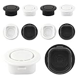 Car Rear Bumper Plugs for Radar Hole - 8 PCS Black Car Bumper Plugs Cover, Cars Rear Hole Cover Plugs to Dustproof & Waterproof, Practical Automotive Bumpers Plastic Plug Covers for 24-25mm Hole